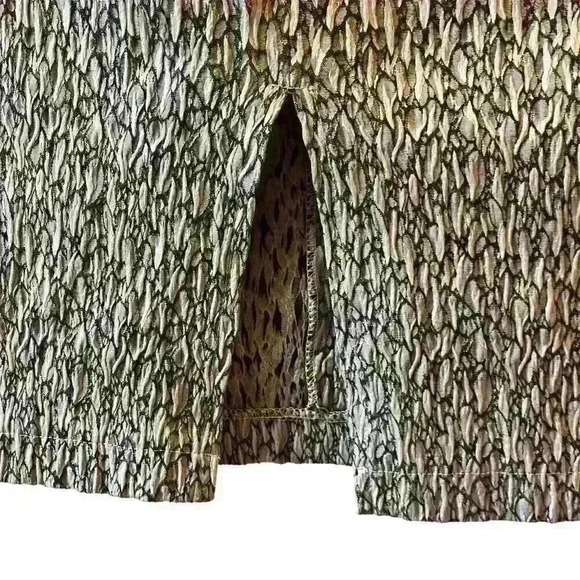 Cat Lady Brand Women's Black Tweed Pencil Skirt M Geometric Knee Length - Picture 4 of 7